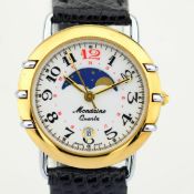 Mondaine / Moonphase -Date - (Unworn) Lady's Brass Wrist Watch