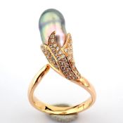 Natural Diamond 18K Rose/Pink Gold Ring