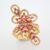 Natural Diamond 18K Rose/Pink Gold Ring