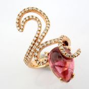 Natural Diamond 18K Rose/Pink Gold Ring