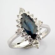 Natural Diamond 18K White Gold Ring