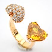 Natural Diamond 18K Rose/Pink Gold Ring