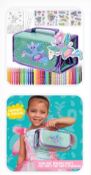Title: 10 Pcs Brand New Sealed 80pvc Stationary Set On Roll Contains Markers, Pens, Colour
