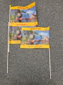 Title: 100 Pcs Brand New Sealed Stock Thomas Tank Engine Assorted FlagsDescription: 100 Pcs Brand