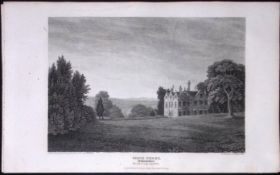Henley On Thames Greys Court Oxfordshire Antique 212 Years-Old Steel-Engraving-56