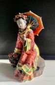 Ceramic Women Statue Classical Lady Art Sculpture