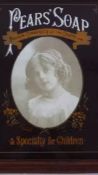 Vintage 'Pears Soap' Advertising Sign In Wooden Frame