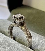 Solitaire Diamond Ring With Twist Band
