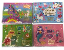 50 x Packs of Assorted Sticky Notes L3c