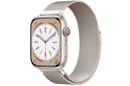 18 x Original Milanese Loop Strap Compatible With Apple Watch - Silver