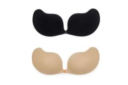 10 x Women's Strapless Self Adhesive Reusable Padded Invisible Sticky Push Up Bra