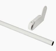 30 x Ikaria White Metal Roof window Curtain pole and brackets (Dia)20mm, Pack of 2 RRP Â£20.00 ea