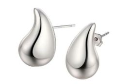 9 x Dupes Chunky Hoop Teardrop Earrings for Women RRP Â£9.99 ea L11a