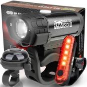 Gator 320 Bike Lights, Bicycle Light Front and Back RRP Â£23.99 L3a