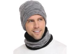 10 x Men's Winter Beanie & Snood Sets Lb10
