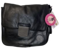 Lassig Faux Leather Tender Messenger Bag L16a