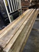 Pallet of 14 lengths of posts mixed 4x4 and 5x4 @ 3.1m and 3.6m lengths