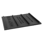 Multi Deck Recycled Rubber Decking Plate - Black / 12 Pack RRP £157.98