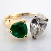 Pear Cut Lab-Grown Diamond Ring - 2.54 Total Carat (IGI Certified)
