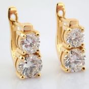 Round Cut Lab-Grown Diamond Earring - 2.5 Total Carat (MDI Certified)