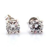 Round Cut Lab-Grown Diamond Earring - 1.5 Total Carat (MDI Certified)