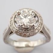 Round Cut Lab-Grown Diamond Ring - 2.73 Total Carat (IGI Certified)