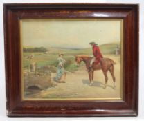 Early 20th Century Georgian Revival Print â€“ Framed and Glazed