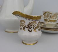 Royal Tuscan White & Gold Tea Pot & Other Service Pieces