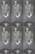 Set of 6 Tudor Crystal Glasses