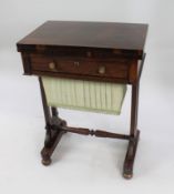 Regency Rosewood Work and Games Table c.1820
