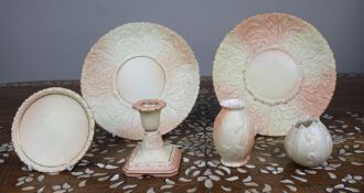 Collection of Antique Locke & Co Worcester â€˜Blush Ivoryâ€™ Porcelain