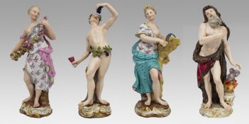 19th Century Meissen Porcelain Figurines â€“ Set of the Four Seasons