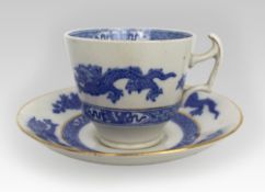 Cauldon Blue Dragon Tea Cup and Saucer