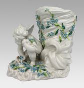 Sitzendorf Porcelain Cherub Vase c.1920
