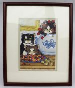 Linda Jane Smith Framed Cat Print