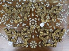 Set of 4 Vintage Gilt Bow Ribbon Wall Decoration Hanging