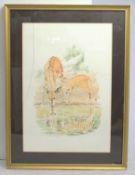 Patricia Wiles Limited Edition Animal Print Set in Frame