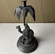 James Deakin & Sons Silver Plated Camel and Palm Epergne centrepiece C1890