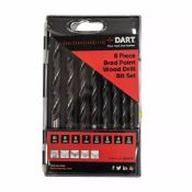 Dart 8 Piece Brad Point Wood Drill Set (New Stock)