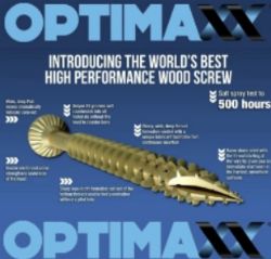 Bulk lot of Optimaxx Extreme Performance wood screws - 325+ tubs over £10K+ RRP