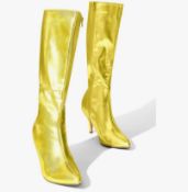 Perphy Chirimas Stiletto Heels Knee High Boots. Size 8, Est £51 - U2-BOX 69
