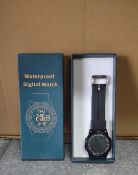 Digital Black Men's Watch. Est £20 - U2-BOX 69