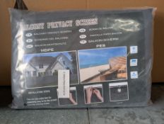 Balcony Privacy Screen, UV Block. EST £18 - U2-BOX 70
