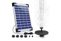 Aistin 5.5W Solar Fountain Pump With Battery. EST £26 - V2-BOX 67