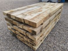 12x Hardwood Rustic English Oak Sleepers