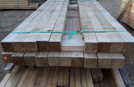 15x Softwood Timber Sawn Treated Mixed Larch / Douglas Fir Posts
