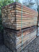 75x Softwood Timber Sawn Mixed Larch / Douglas Fir Posts