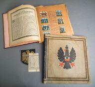 2-teiliges Konvolut von Zigarettenbilderalben