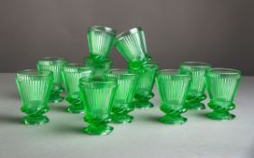 12-teiliges Gläser-Set (20. Jh.)