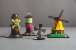 4-teiliges Konvolut von Antriebsmodellen (50/60er J.)